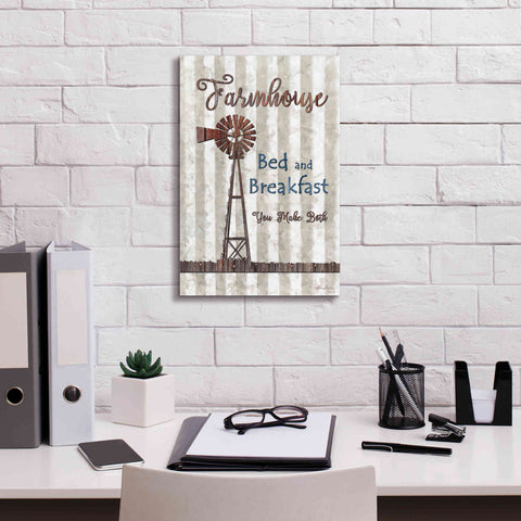 Image of 'Farmhouse Bed & Breakfast' by Lori Deiter, Canvas Wall Art,12 x 18