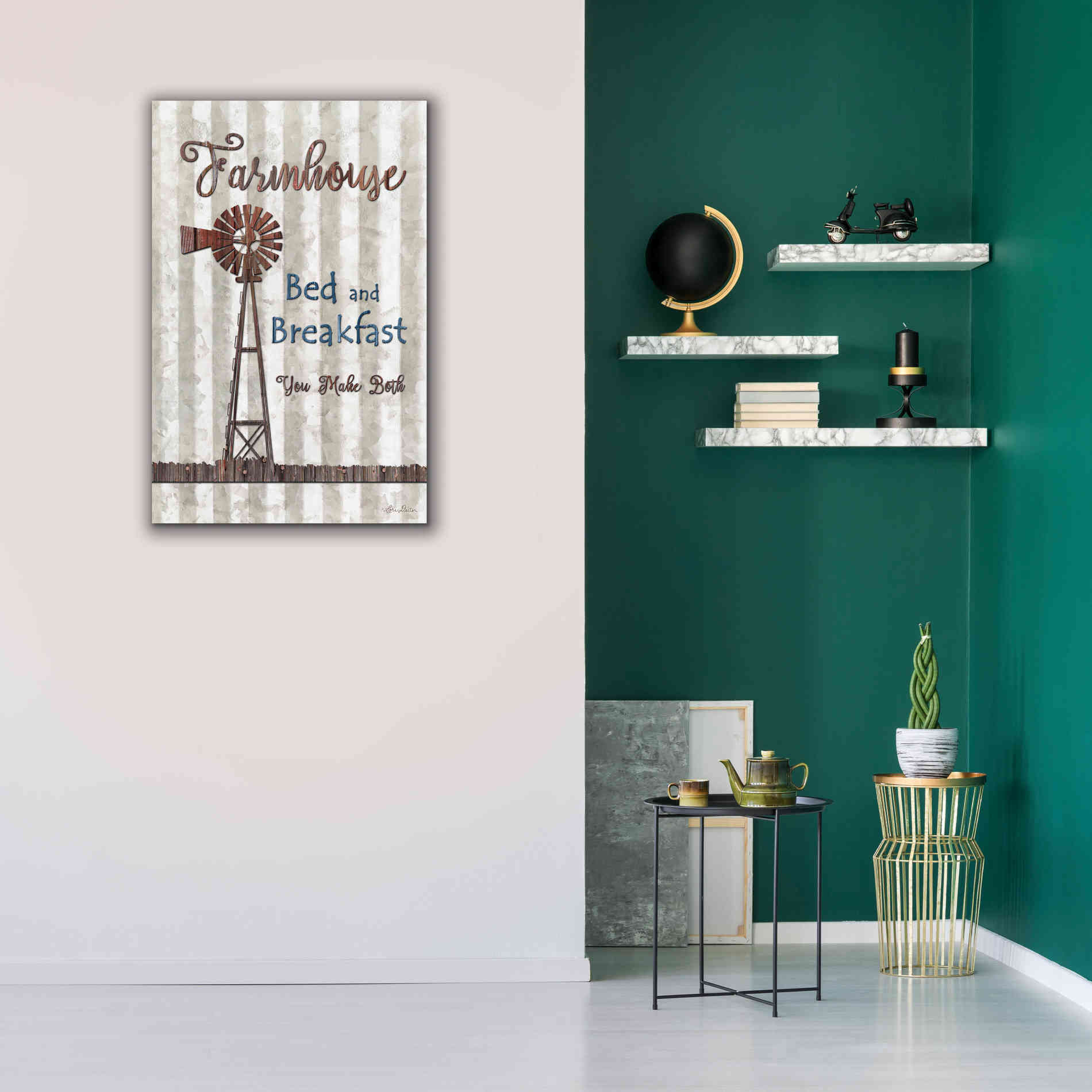 'Farmhouse Bed & Breakfast' by Lori Deiter, Canvas Wall Art,26 x 40