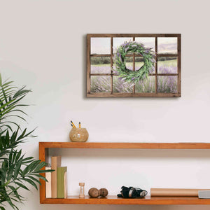 'Lavender Fields Window' by Lori Deiter, Canvas Wall Art,18 x 12