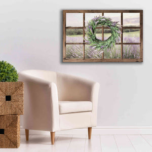 'Lavender Fields Window' by Lori Deiter, Canvas Wall Art,40 x 26