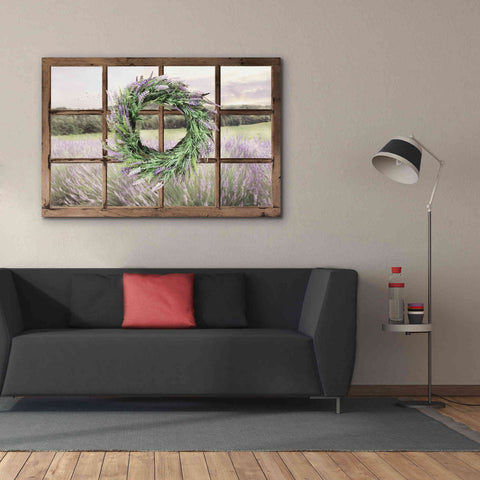Image of 'Lavender Fields Window' by Lori Deiter, Canvas Wall Art,60 x 40