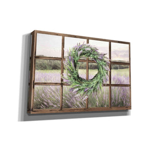 'Lavender Fields Window' by Lori Deiter, Canvas Wall Art