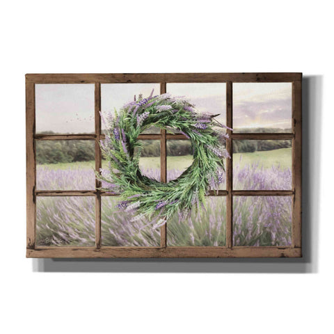 Image of 'Lavender Fields Window' by Lori Deiter, Canvas Wall Art