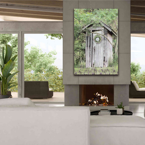 Image of 'Lavender Outhouse' by Lori Deiter, Canvas Wall Art,40 x 60