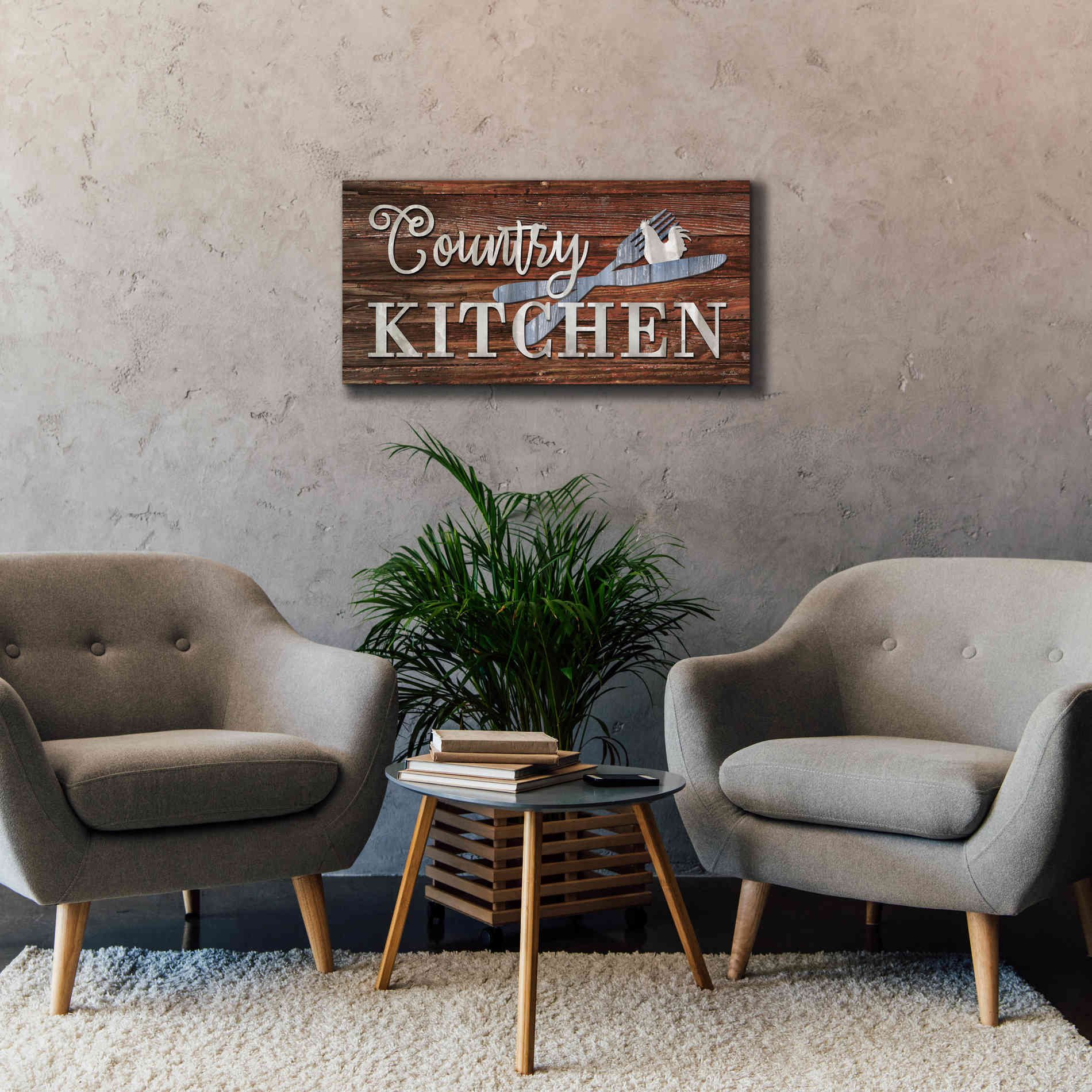 'Country Kitchen' by Lori Deiter, Canvas Wall Art,40 x 20