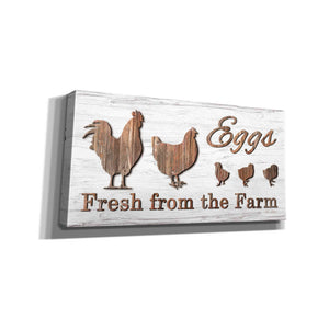 'Farm Fresh Eggs' by Lori Deiter, Canvas Wall Art