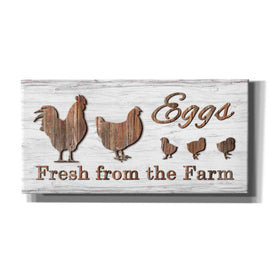 'Farm Fresh Eggs' by Lori Deiter, Canvas Wall Art
