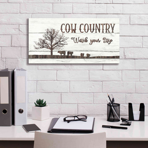 Image of 'Cow Country' by Lori Deiter, Canvas Wall Art,24 x 12