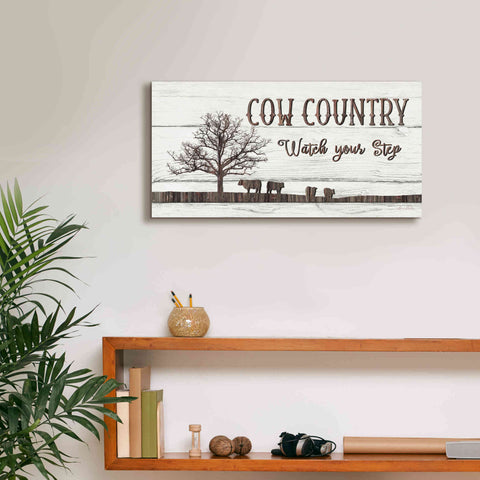 Image of 'Cow Country' by Lori Deiter, Canvas Wall Art,24 x 12