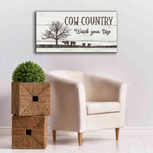 'Cow Country' by Lori Deiter, Canvas Wall Art,40 x 20