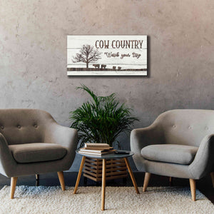 'Cow Country' by Lori Deiter, Canvas Wall Art,40 x 20