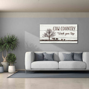 'Cow Country' by Lori Deiter, Canvas Wall Art,60 x 30
