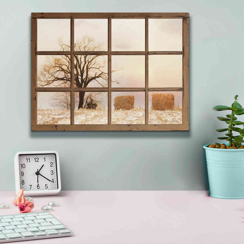 Image of 'View of Winter Fields' by Lori Deiter, Canvas Wall Art,16 x 12
