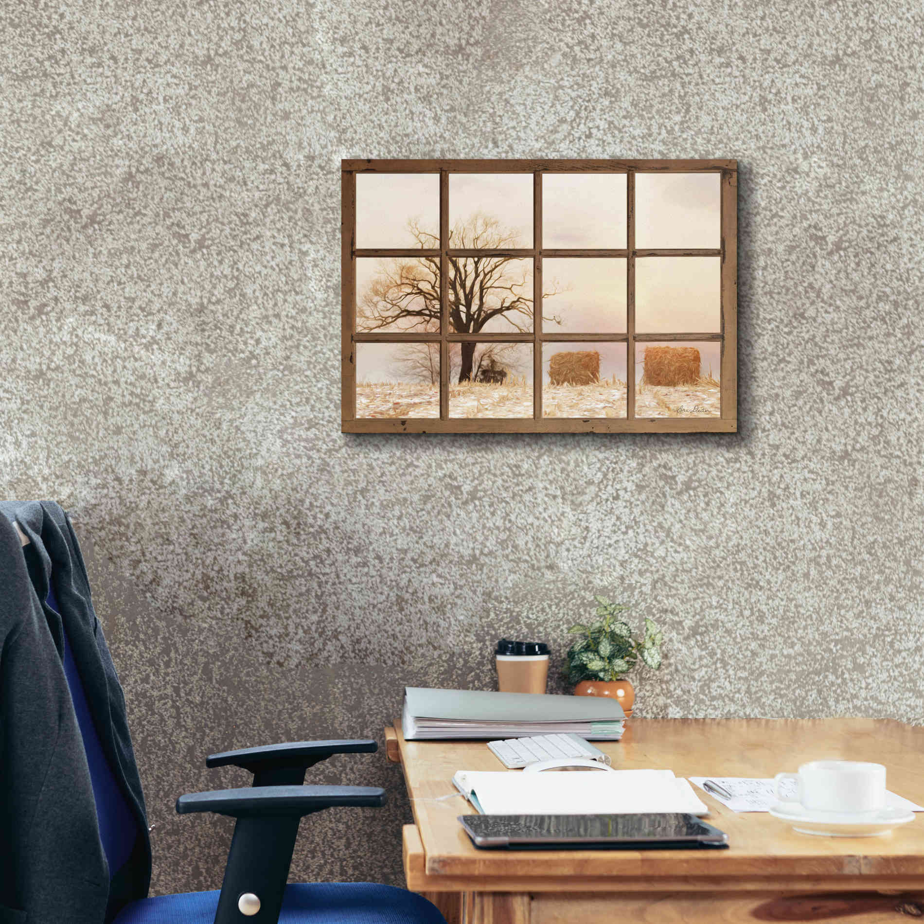 'View of Winter Fields' by Lori Deiter, Canvas Wall Art,26 x 18