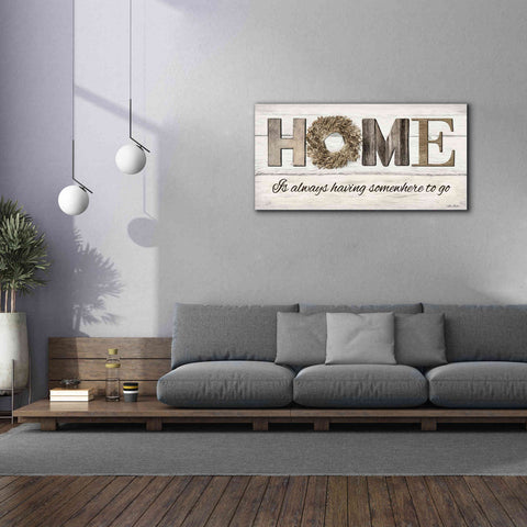 Image of 'Home is Always Having Somewhere to Go' by Lori Deiter, Canvas Wall Art,60 x 30