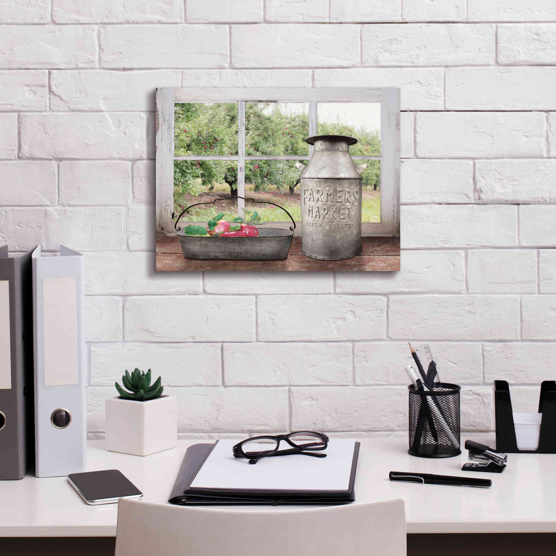 'Apple Orchard' by Lori Deiter, Canvas Wall Art,16 x 12