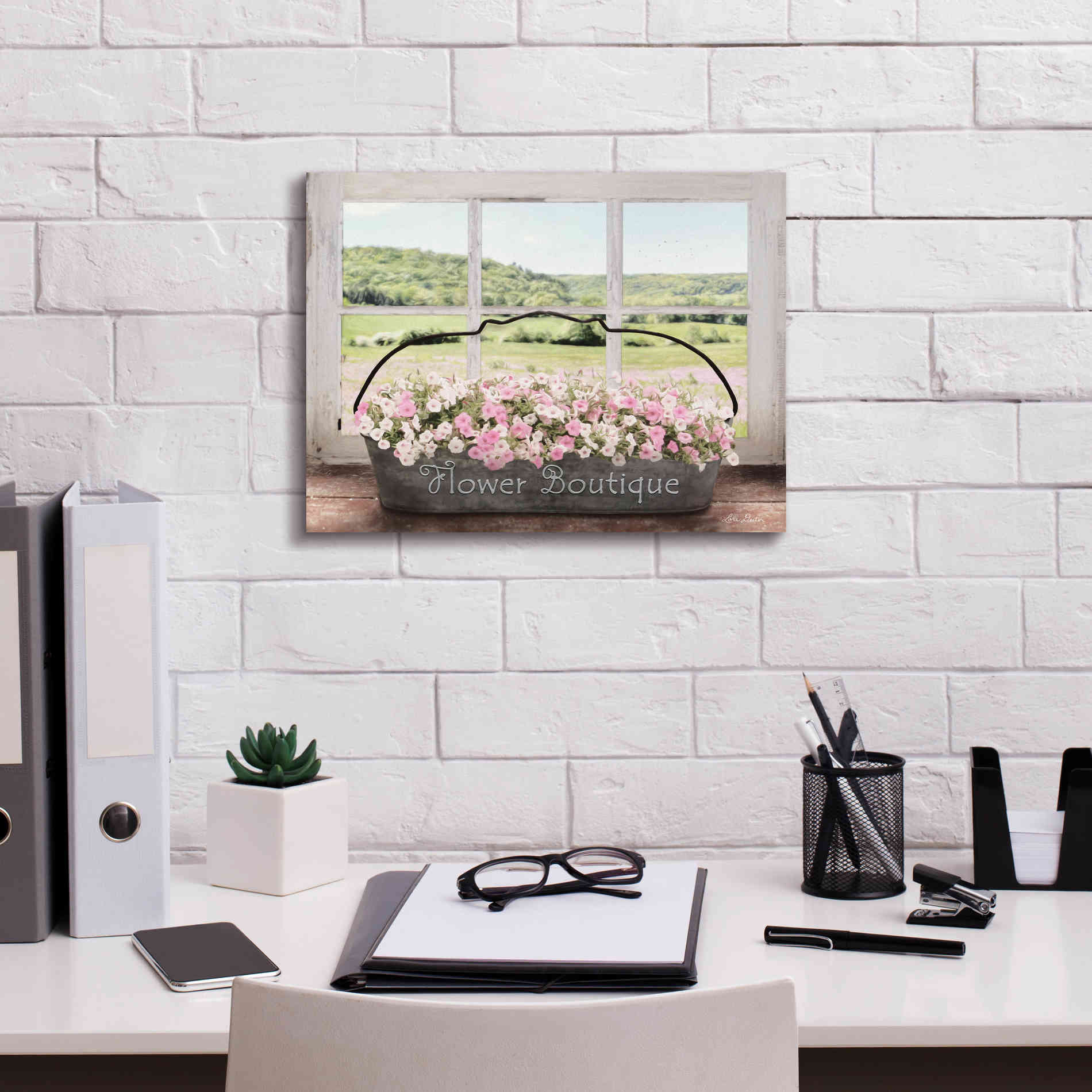 'Flower Boutique' by Lori Deiter, Canvas Wall Art,16 x 12