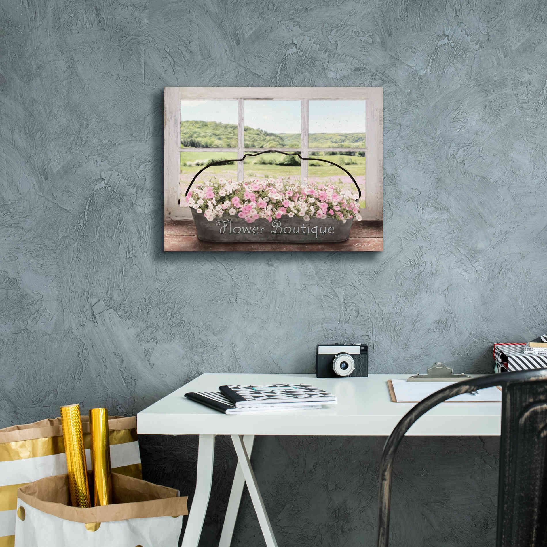 'Flower Boutique' by Lori Deiter, Canvas Wall Art,16 x 12