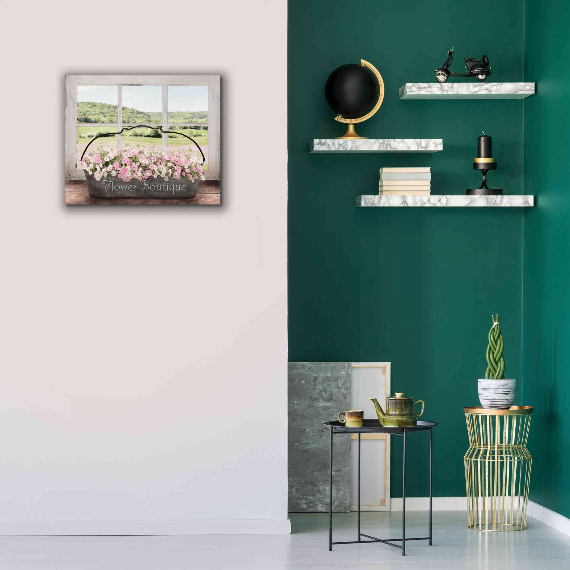 'Flower Boutique' by Lori Deiter, Canvas Wall Art,24 x 20