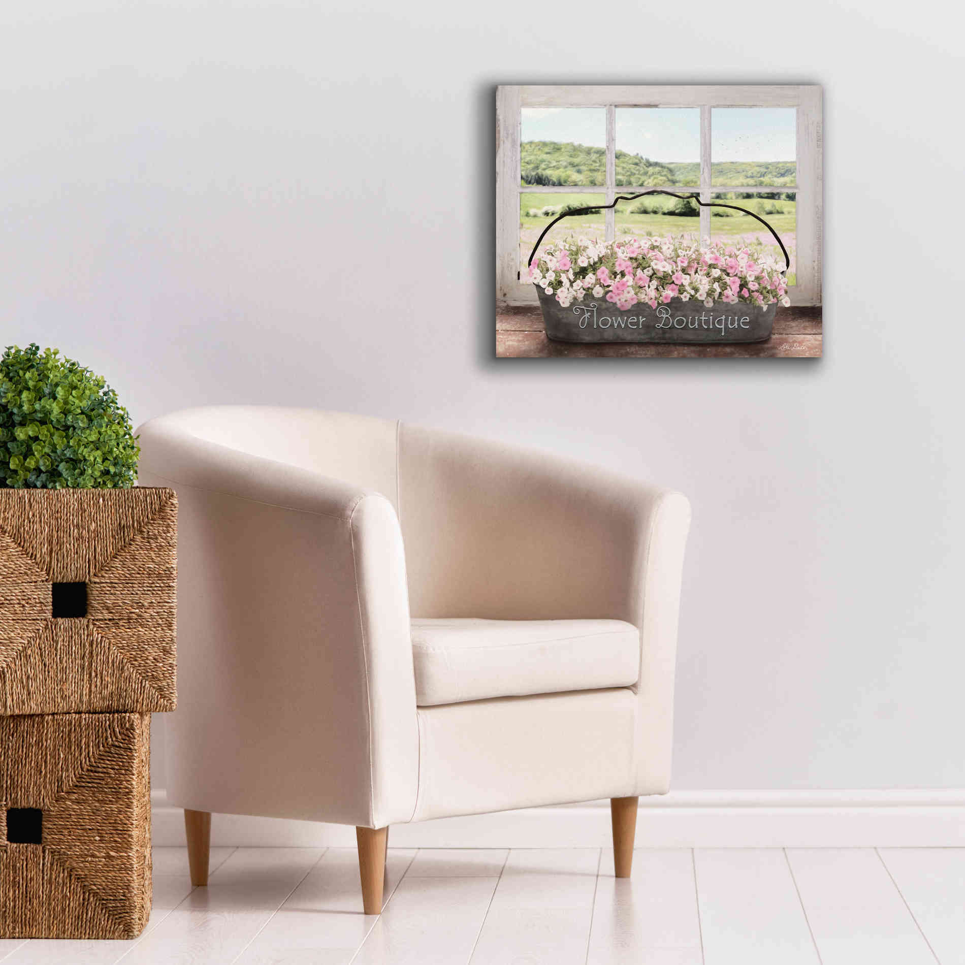 'Flower Boutique' by Lori Deiter, Canvas Wall Art,24 x 20