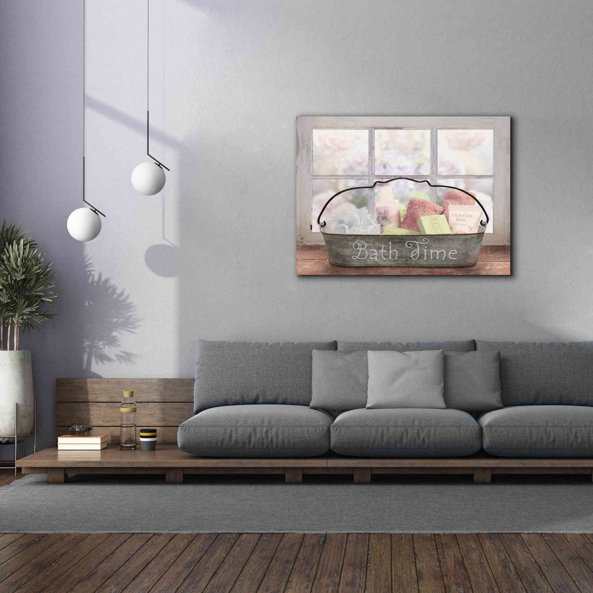 'Bath Time' by Lori Deiter, Canvas Wall Art,54 x 40