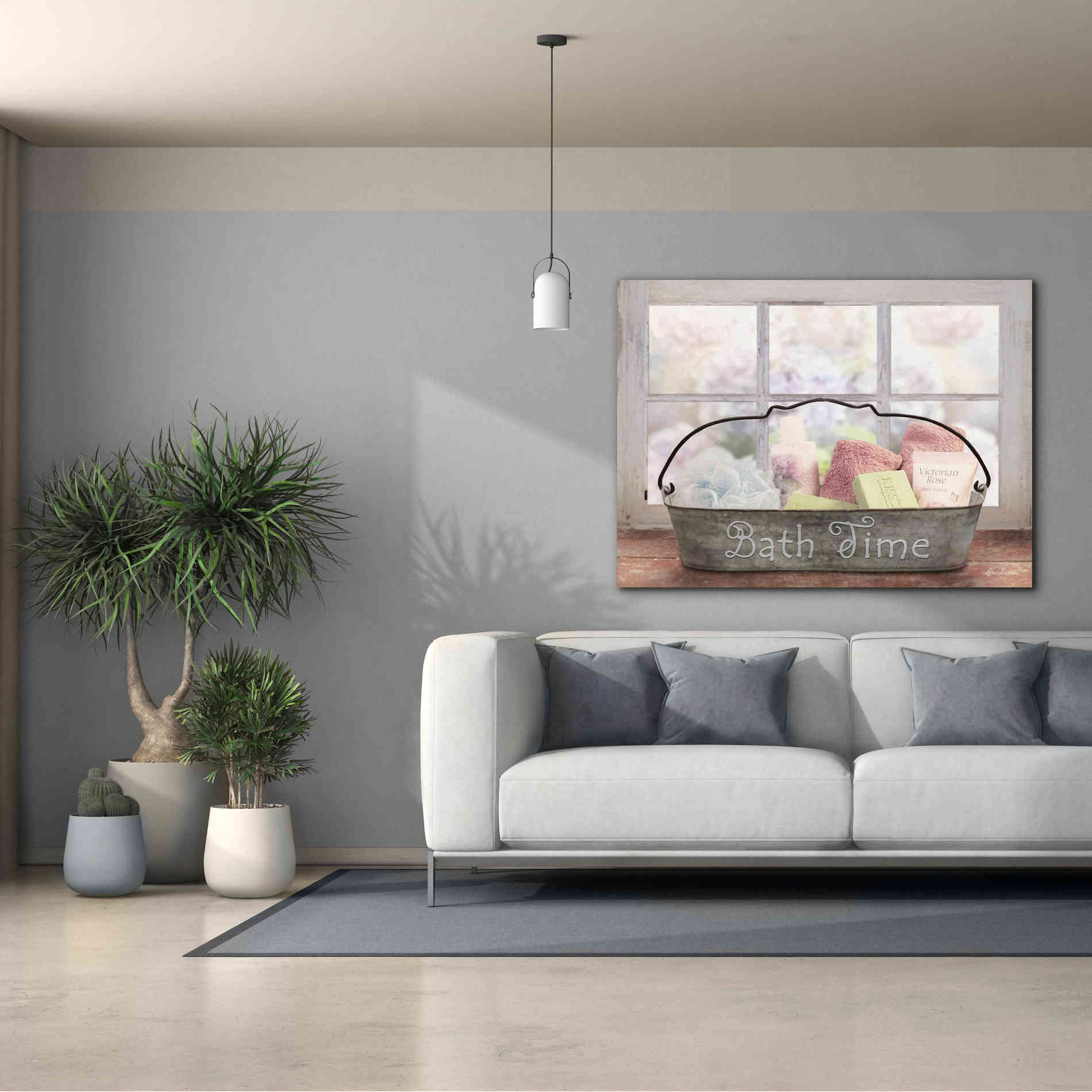 'Bath Time' by Lori Deiter, Canvas Wall Art,54 x 40