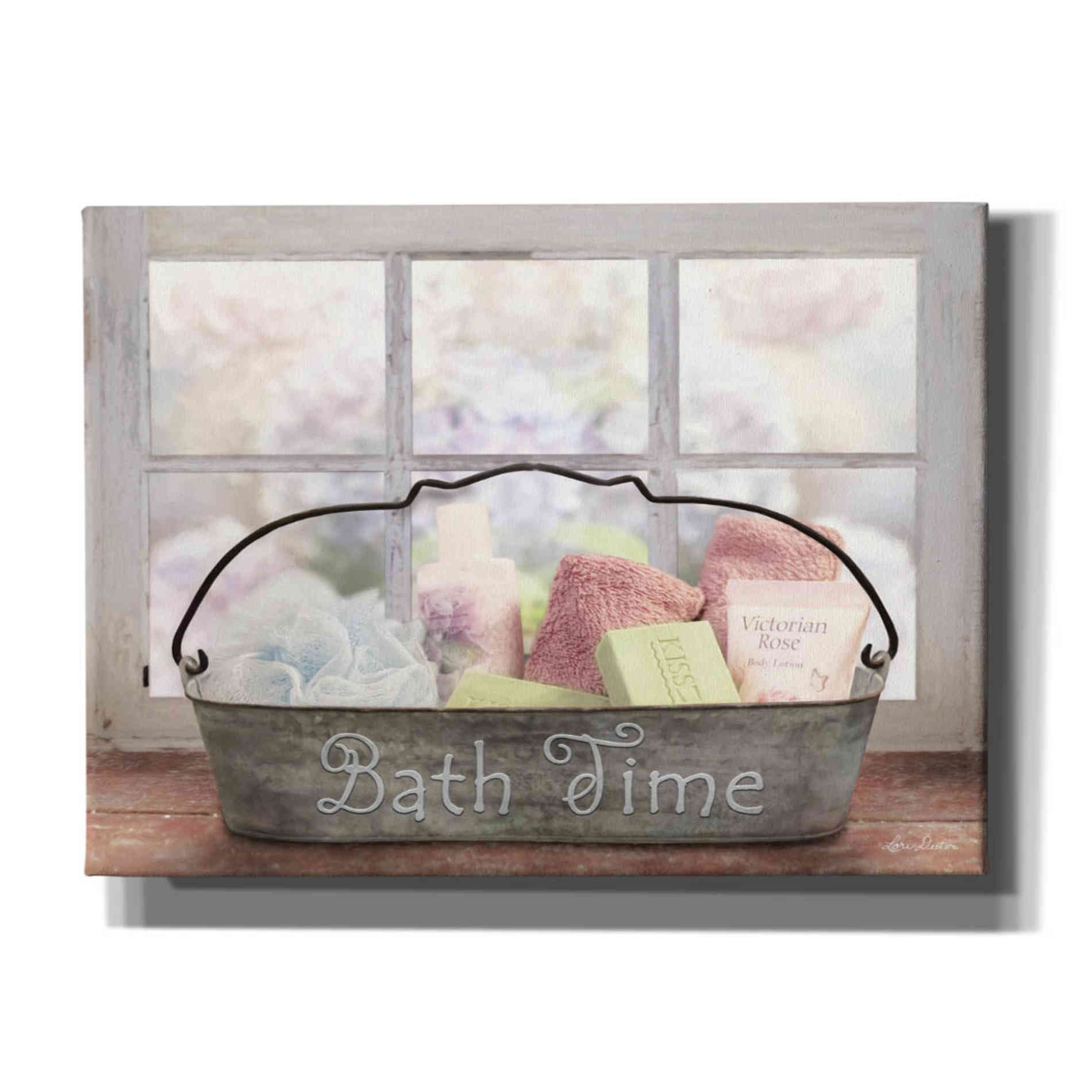 'Bath Time' by Lori Deiter, Canvas Wall Art