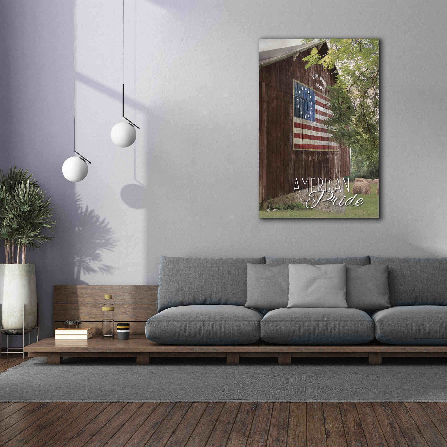 'American Pride' by Lori Deiter, Canvas Wall Art,40 x 60