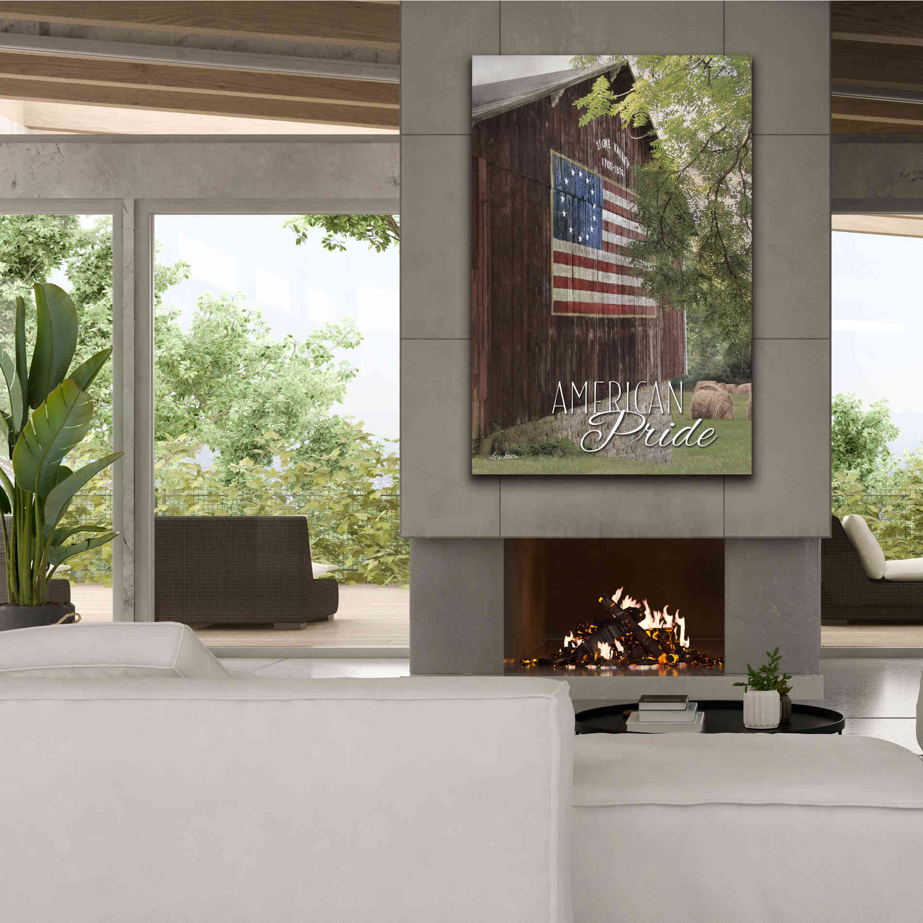 'American Pride' by Lori Deiter, Canvas Wall Art,40 x 60