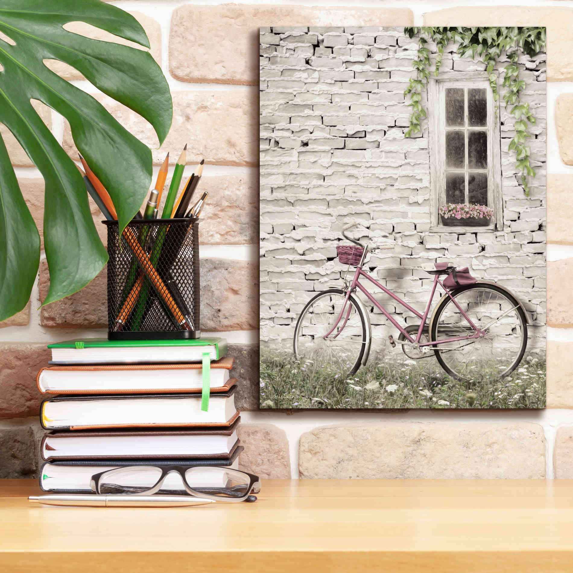 'Ready for a Bike Ride' by Lori Deiter, Canvas Wall Art,12 x 16