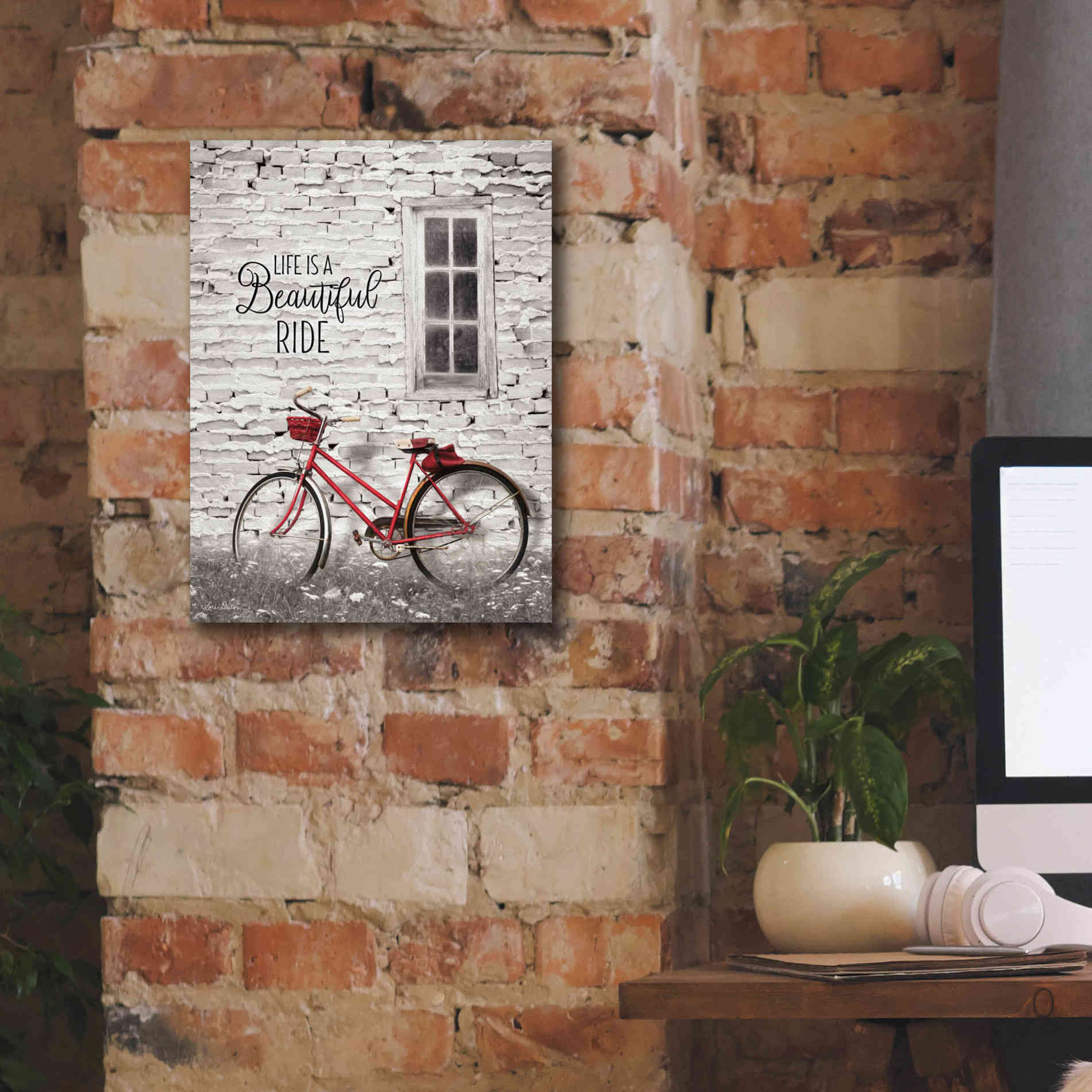 'Life is a Beautiful Ride' by Lori Deiter, Canvas Wall Art,12 x 16