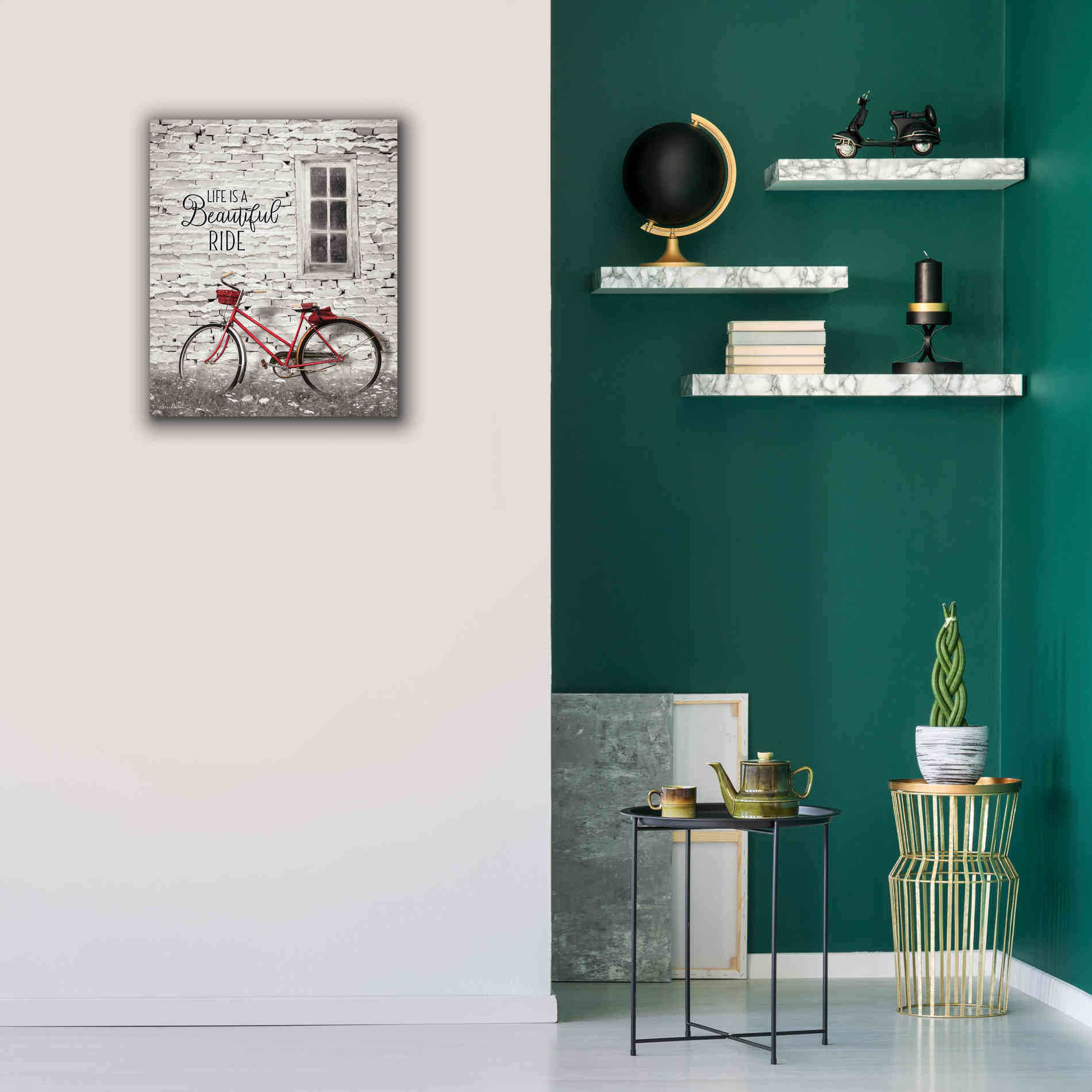 'Life is a Beautiful Ride' by Lori Deiter, Canvas Wall Art,20 x 24