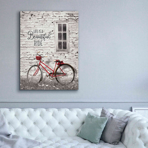 Image of 'Life is a Beautiful Ride' by Lori Deiter, Canvas Wall Art,40 x 54