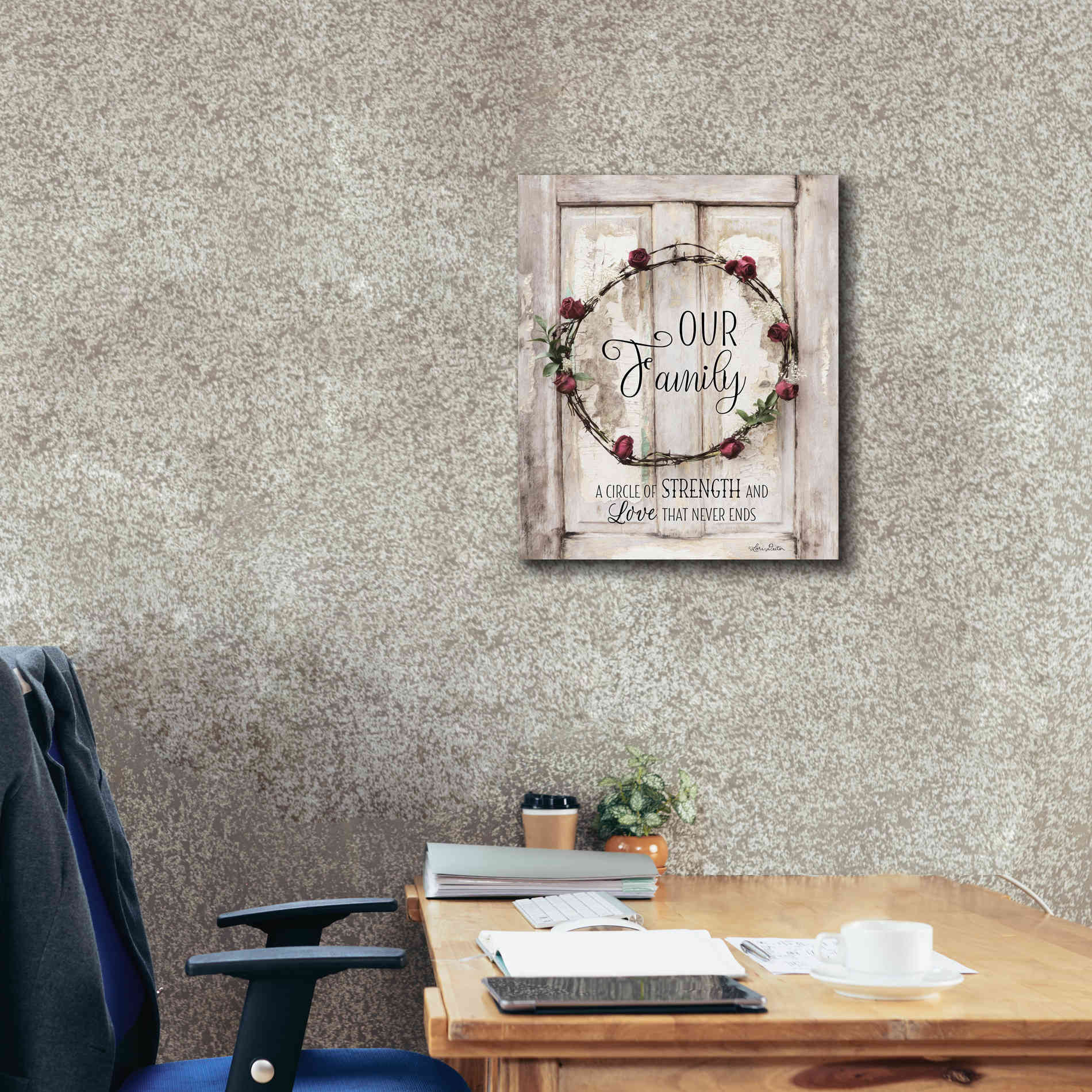 'Our Family - A Circle of Strength' by Lori Deiter, Canvas Wall Art,20 x 24