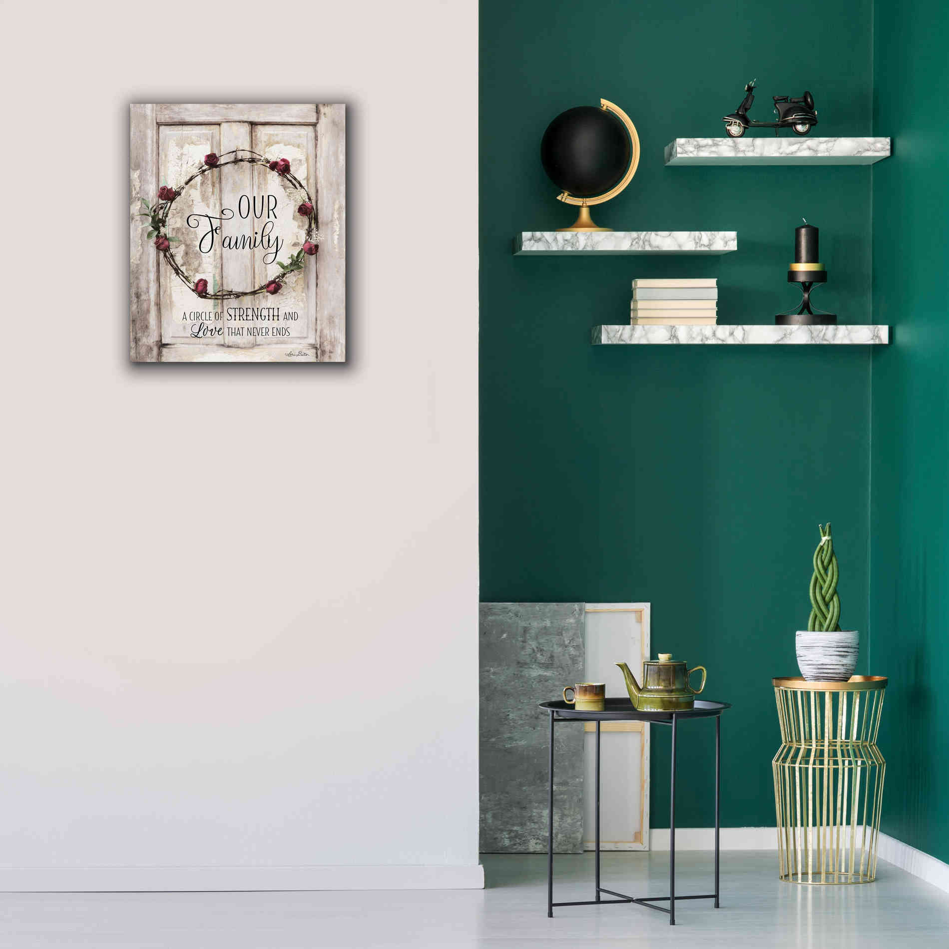 'Our Family - A Circle of Strength' by Lori Deiter, Canvas Wall Art,20 x 24