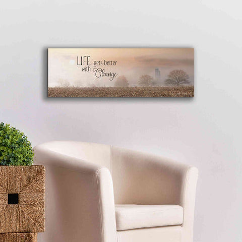 Image of 'Life Gets Better with Change' by Lori Deiter, Canvas Wall Art,36 x 12