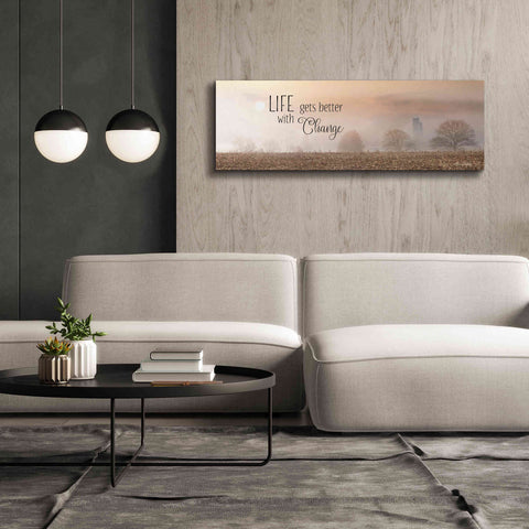 Image of 'Life Gets Better with Change' by Lori Deiter, Canvas Wall Art,60 x 20