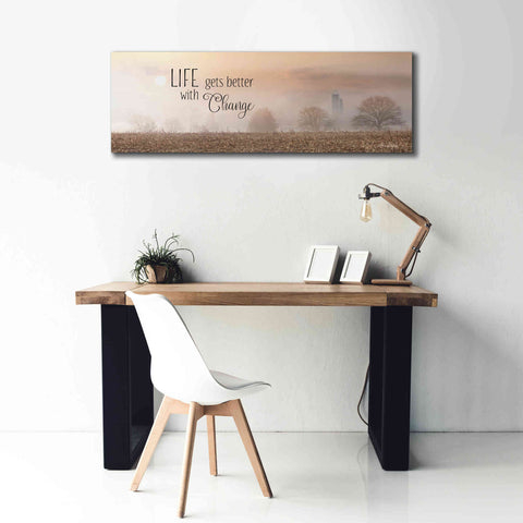 Image of 'Life Gets Better with Change' by Lori Deiter, Canvas Wall Art,60 x 20