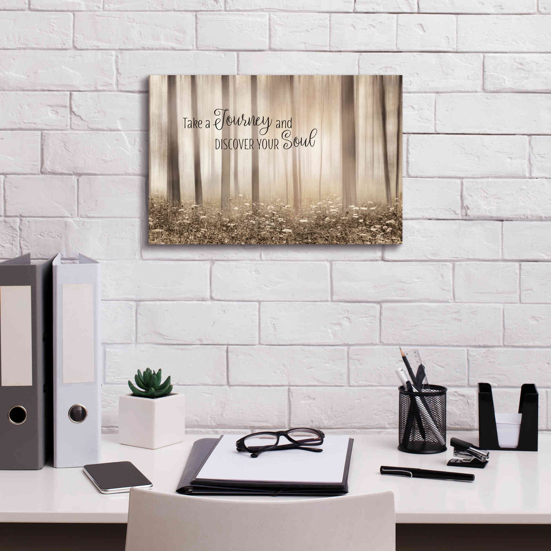 'Take a Journey and Discover Your Soul' by Lori Deiter, Canvas Wall Art,18 x 12