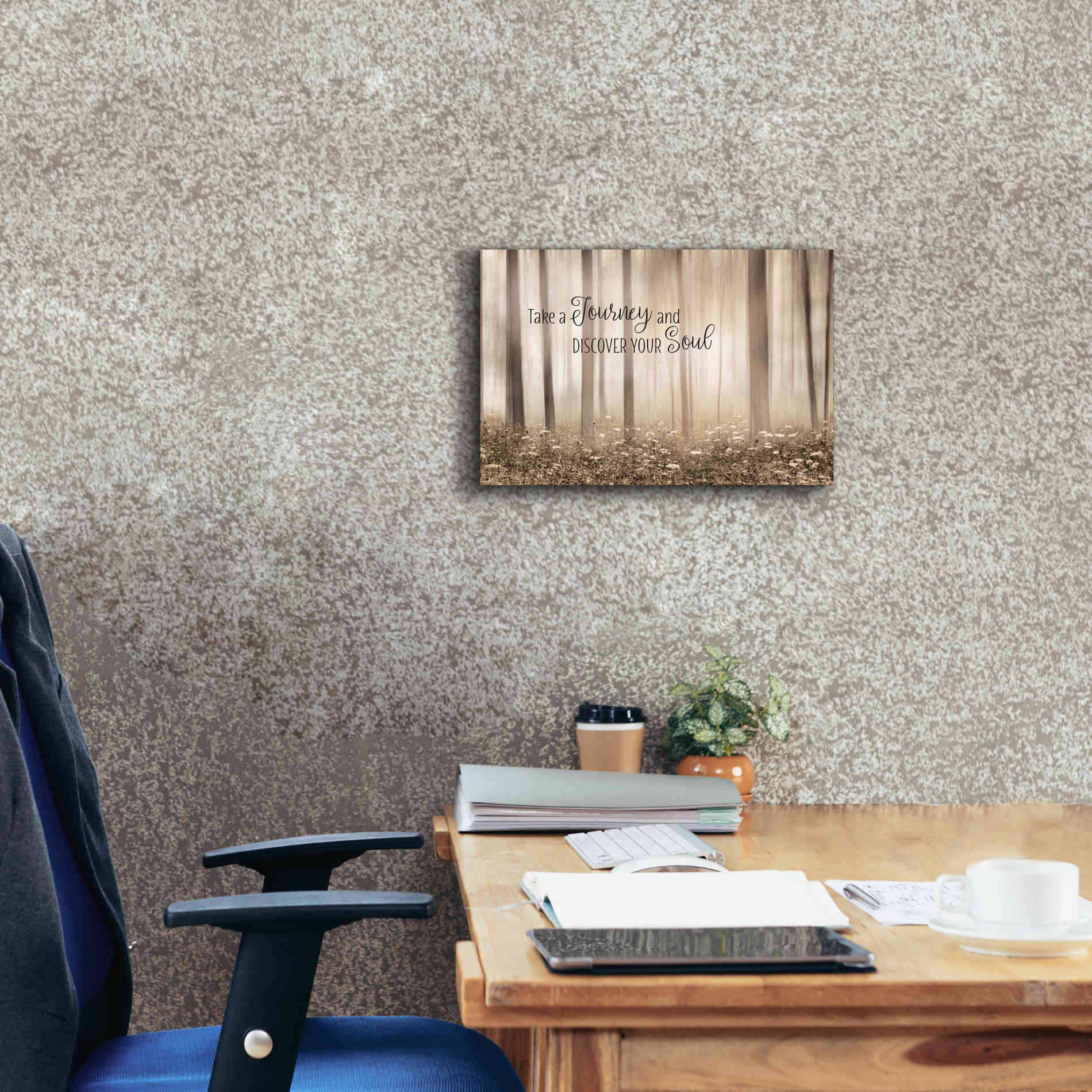 'Take a Journey and Discover Your Soul' by Lori Deiter, Canvas Wall Art,18 x 12