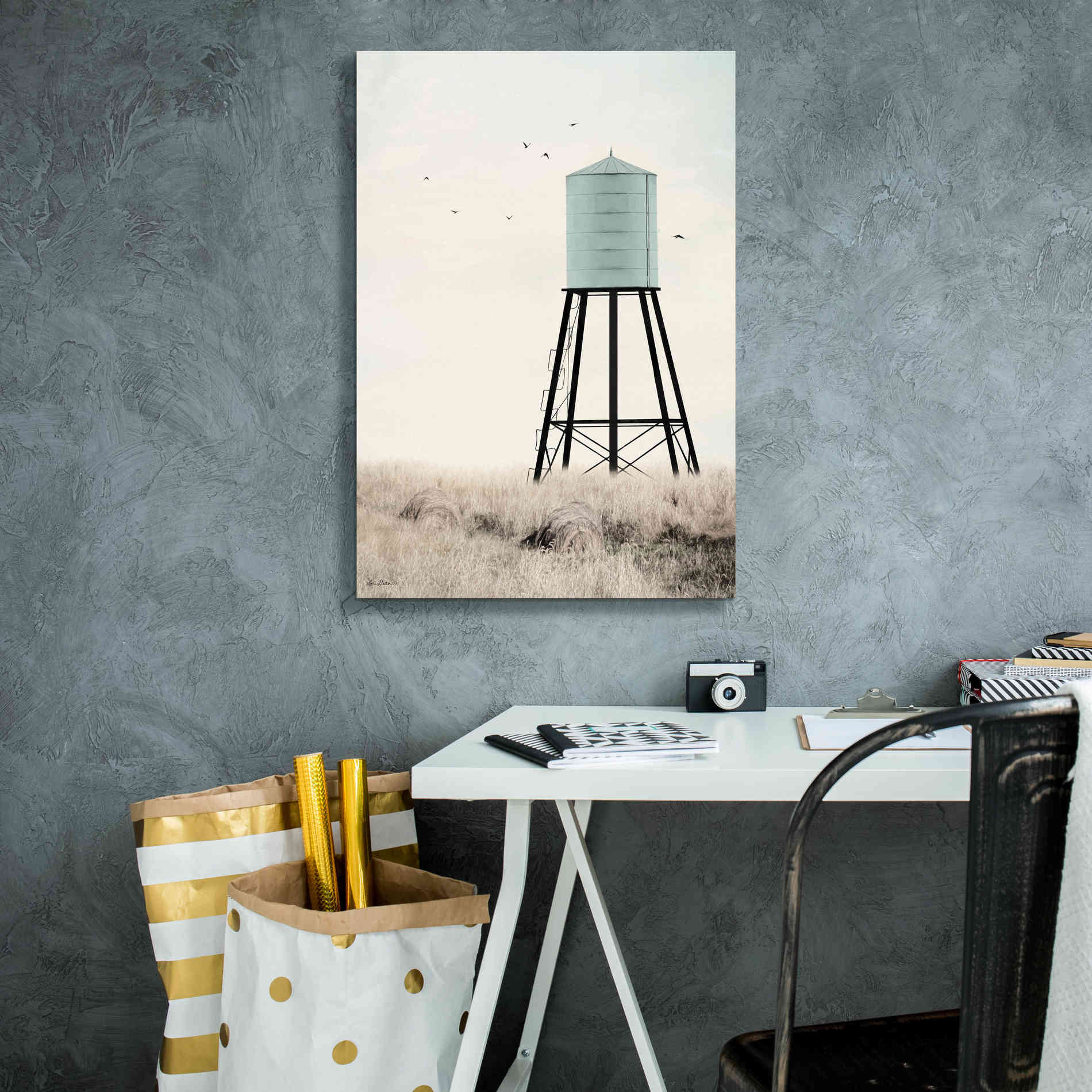 'Save Water' by Lori Deiter, Canvas Wall Art,18 x 26