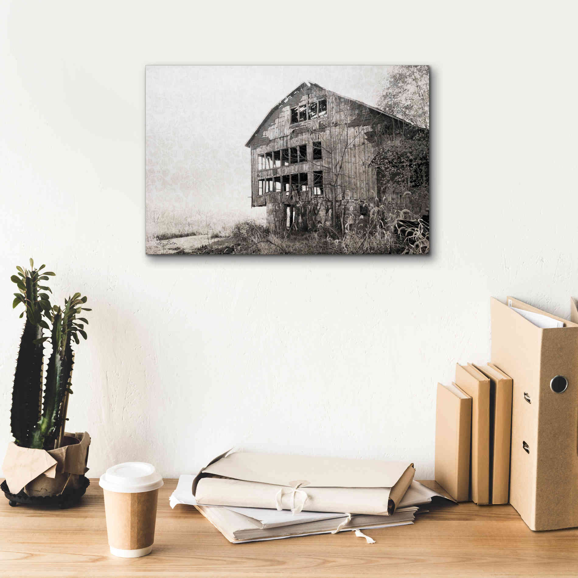 'Mahantongo Barn' by Lori Deiter, Canvas Wall Art,18 x 12