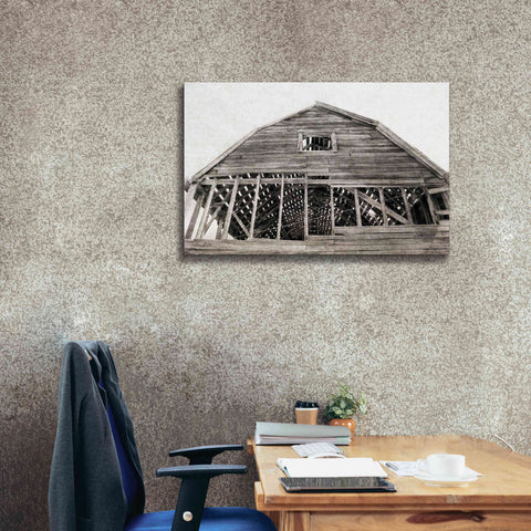 Image of 'Wyoming Barn' by Lori Deiter, Canvas Wall Art,40 x 26