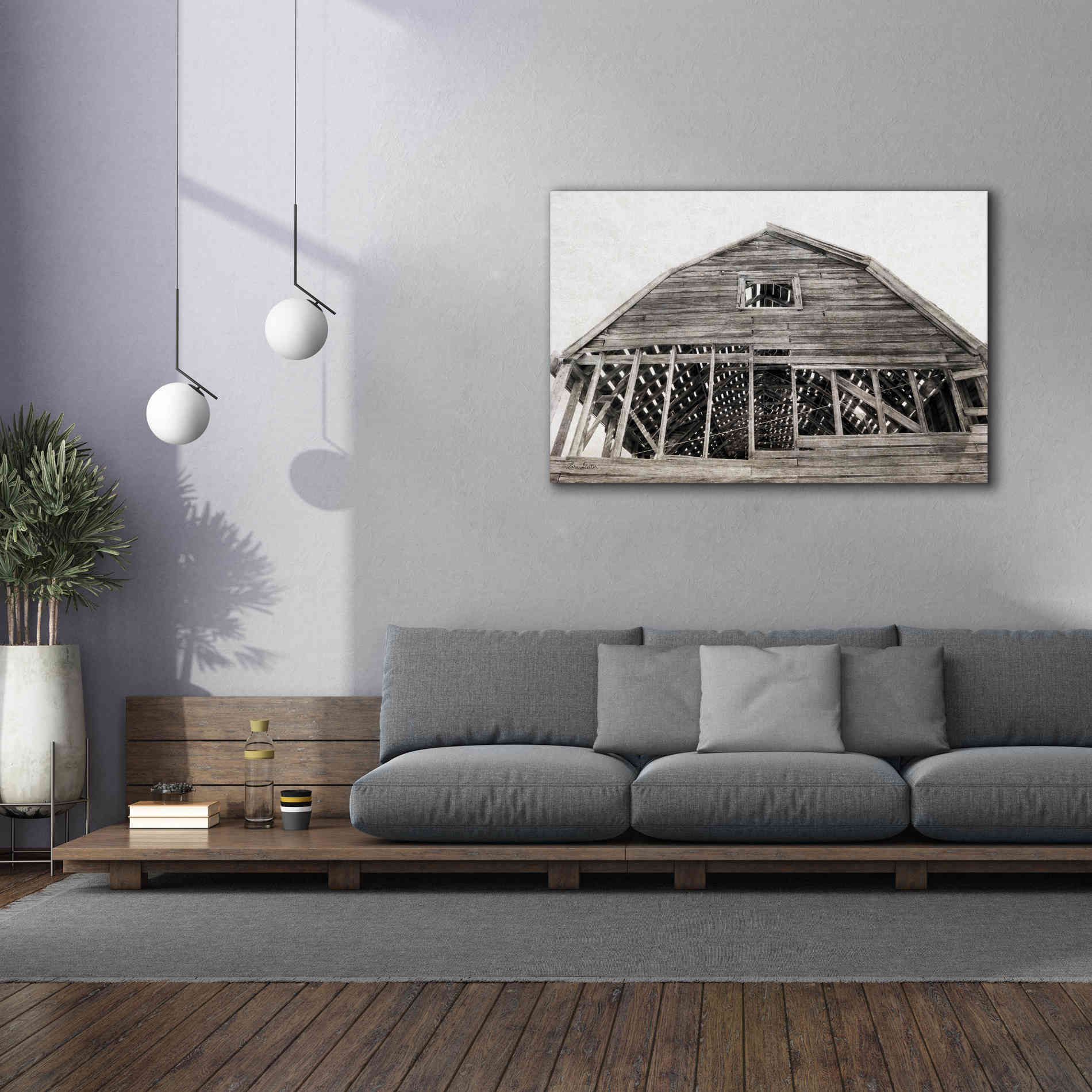 'Wyoming Barn' by Lori Deiter, Canvas Wall Art,60 x 40