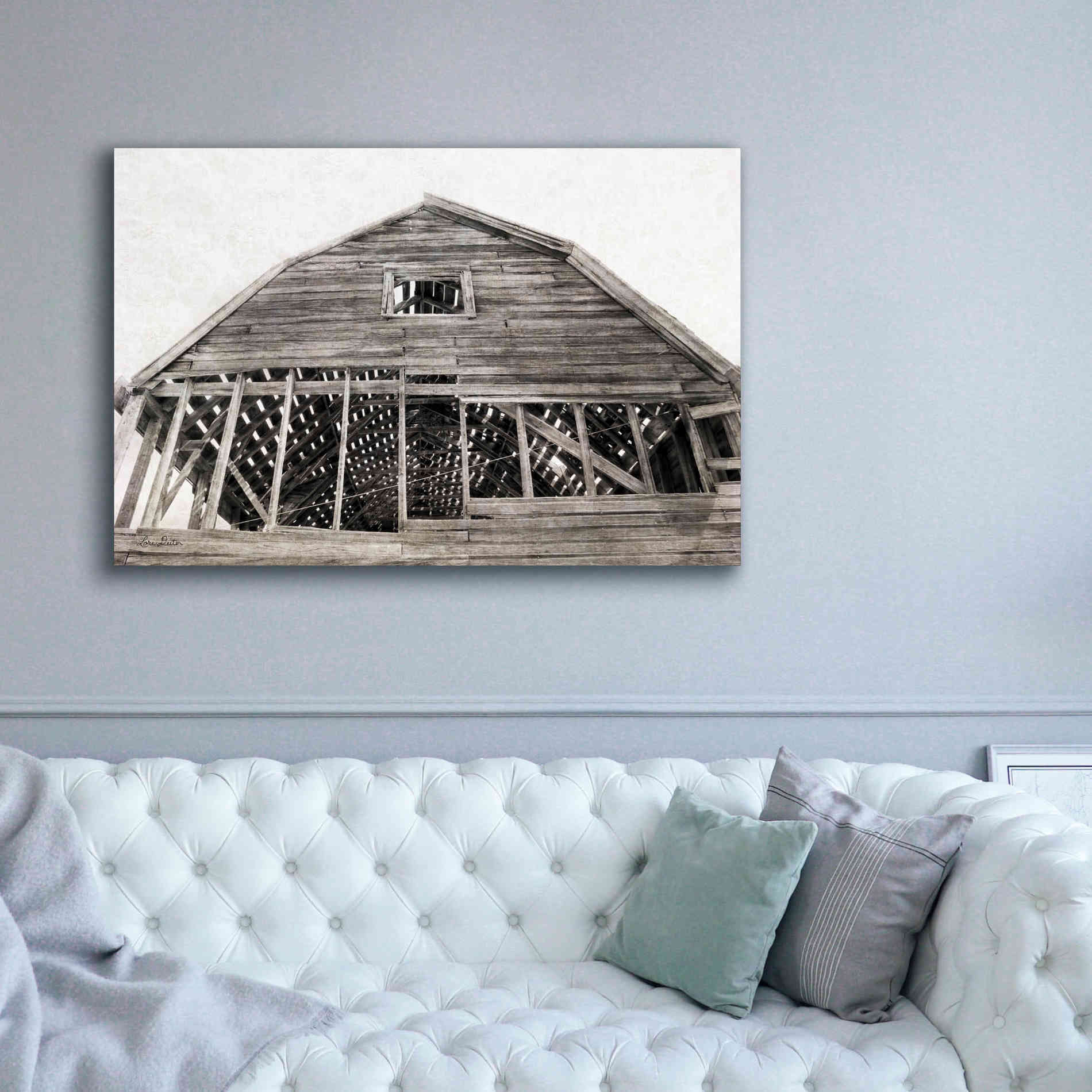 'Wyoming Barn' by Lori Deiter, Canvas Wall Art,60 x 40