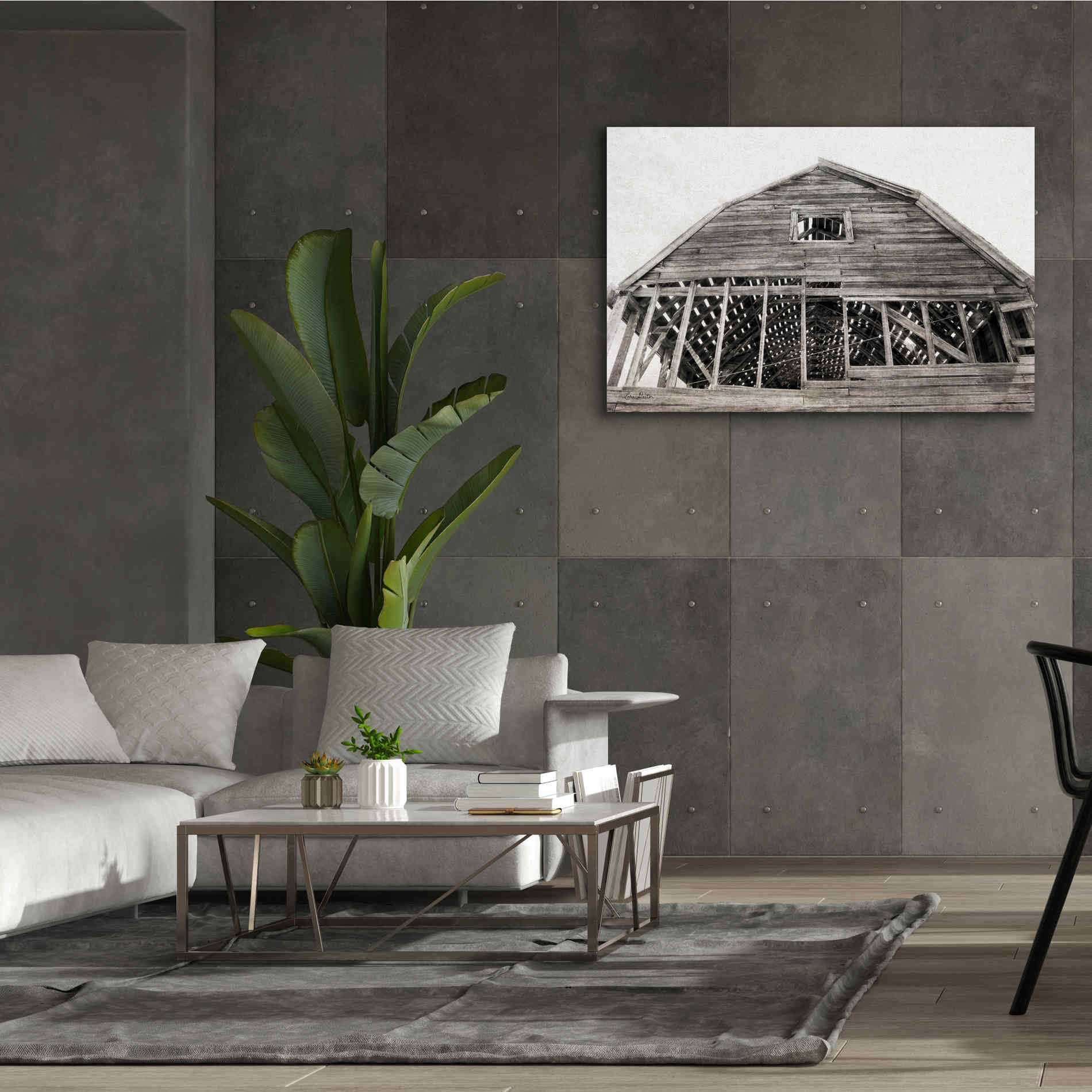 'Wyoming Barn' by Lori Deiter, Canvas Wall Art,60 x 40