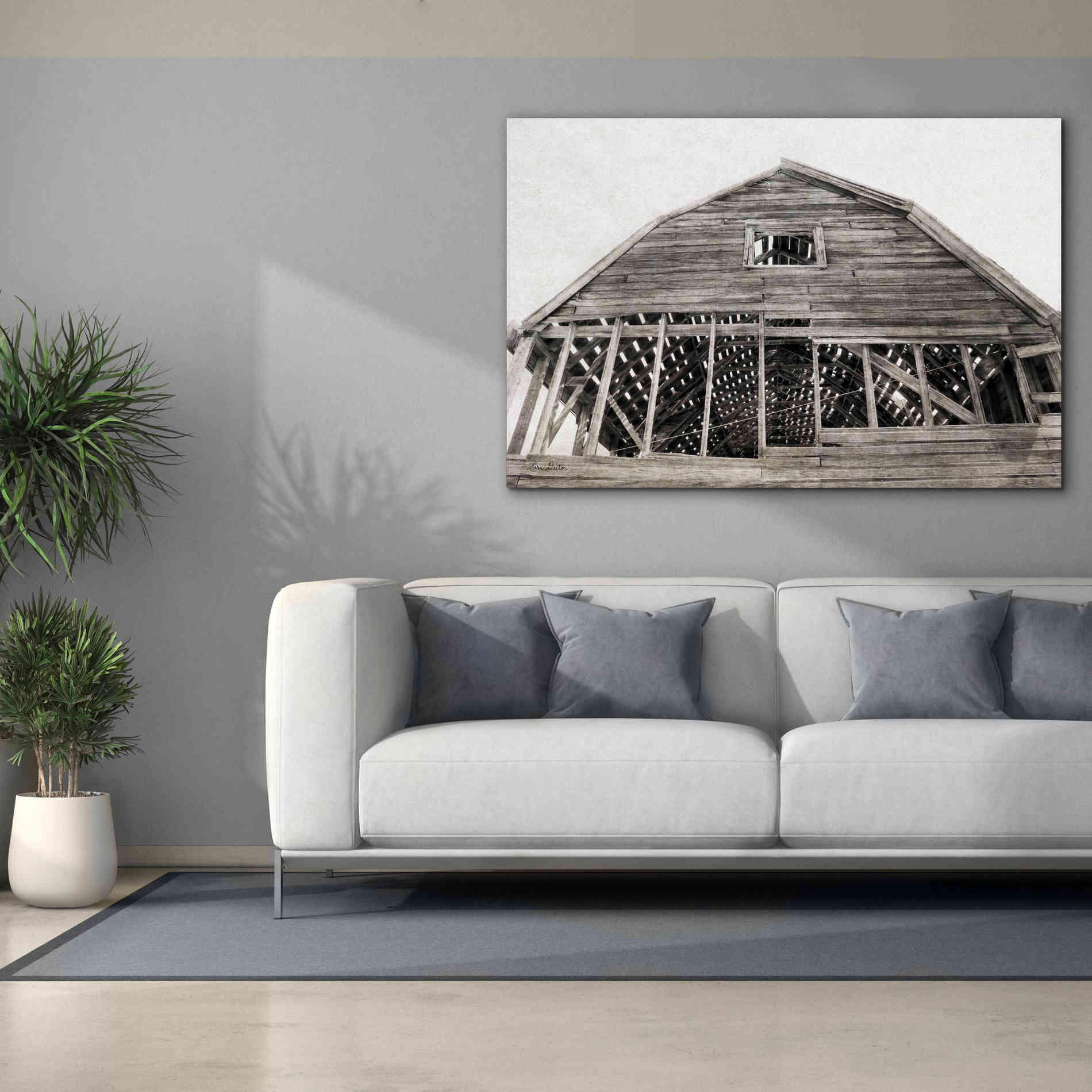 'Wyoming Barn' by Lori Deiter, Canvas Wall Art,60 x 40