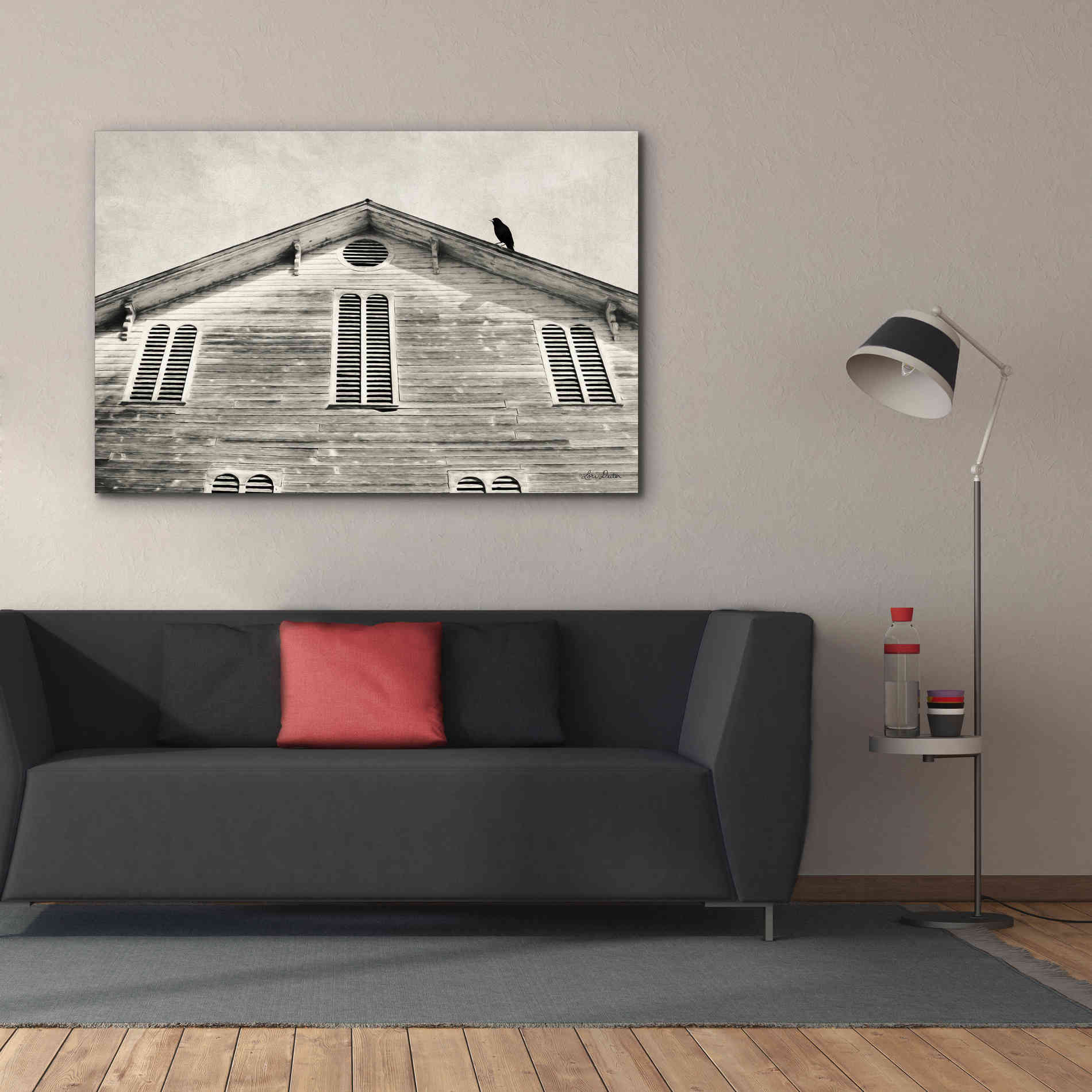 'Fort Halifax Crow' by Lori Deiter, Canvas Wall Art,60 x 40