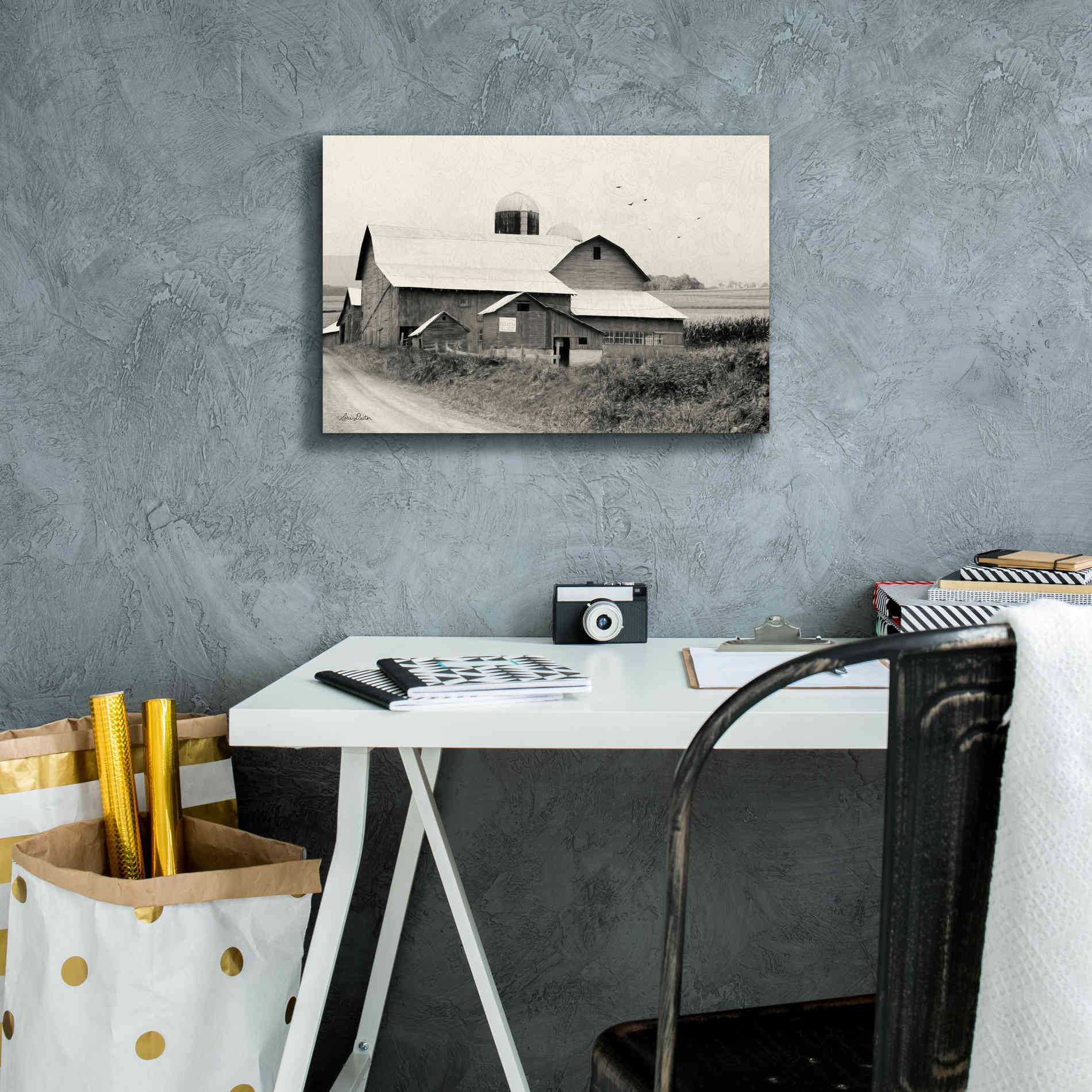 'Rural Charm' by Lori Deiter, Canvas Wall Art,18 x 12