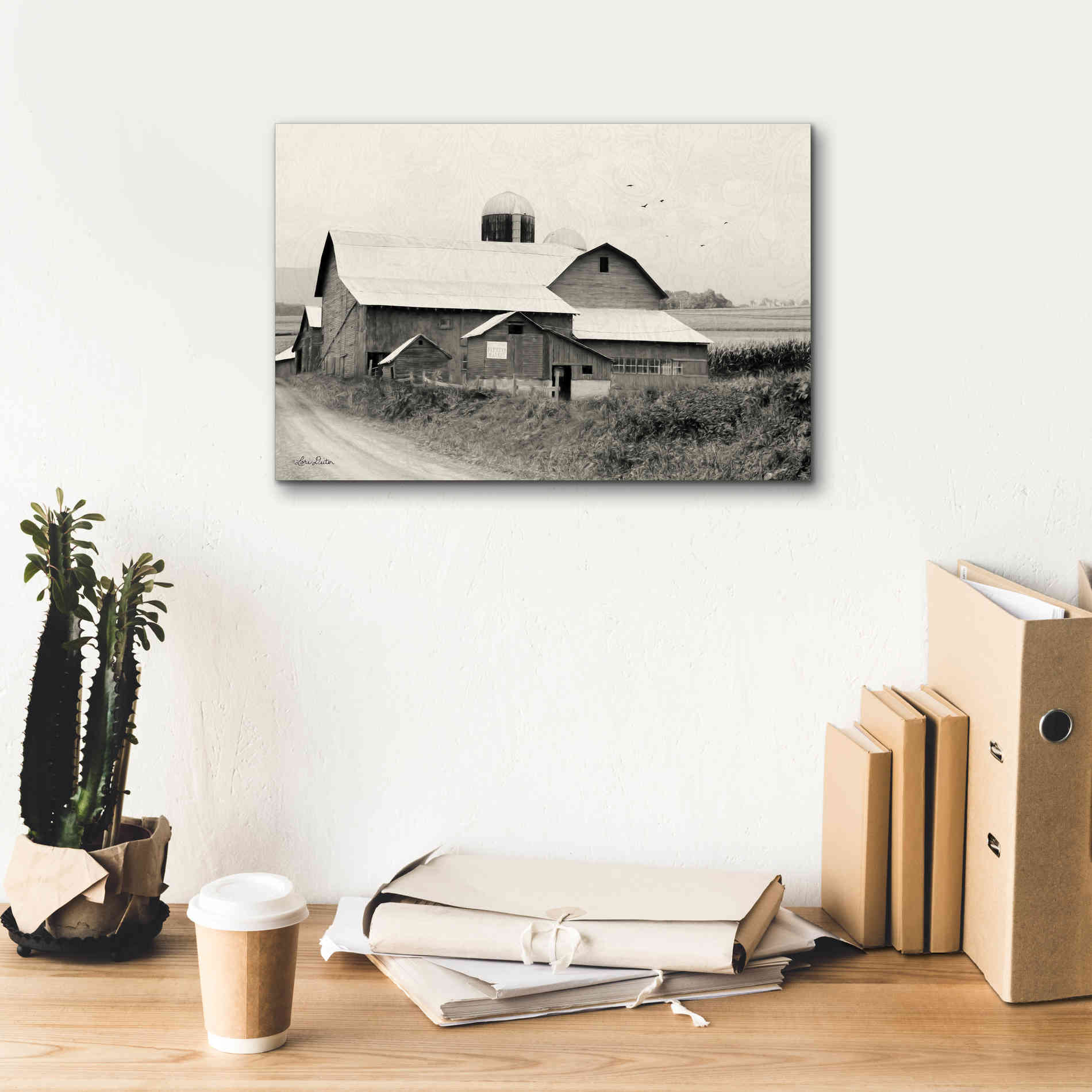 'Rural Charm' by Lori Deiter, Canvas Wall Art,18 x 12